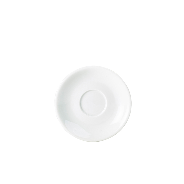 Genware Porcelain Saucer 14.5cm/ 5.75" (Pack of 6)