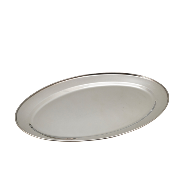 [BC-N1864] GenWare Stainless Steel Oval Flat 54.5cm/ 22"