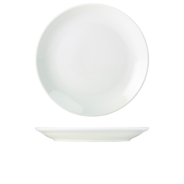 Genware Porcelain Coupe Plate 30cm/ 12" (Pack of 6)