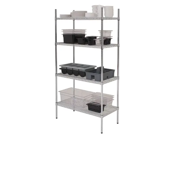 [BC-N222-7218] GenWare 4 Tier Wire Racking 183 x 45 x 183cm