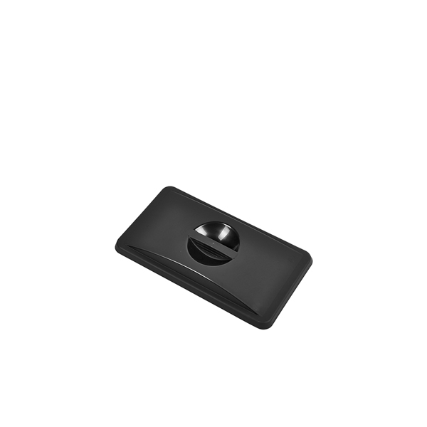 [BC-N23433090] Black Closed Lid For Slim Recycling Bin