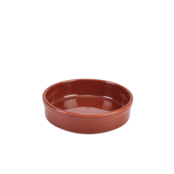 [BC-N305613TR] Genware Porcelain Terracotta Round Dish 13cm/ 5" (Pack of 6)