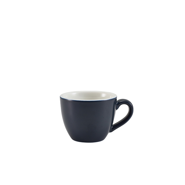 [BC-N312109MBL] GenWare Porcelain Matt Blue Bowl Shaped Cup 9cl/ 3oz (Pack of 6)