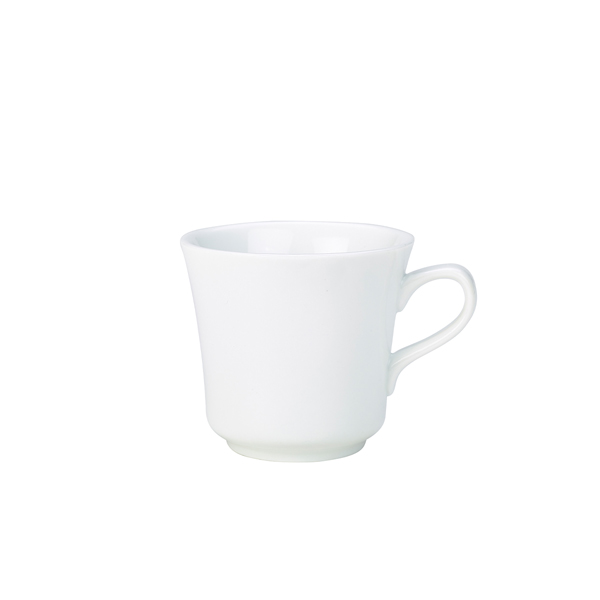 [BC-N320720] Genware Porcelain Tea Cup 23cl/ 8oz (Pack of 6)