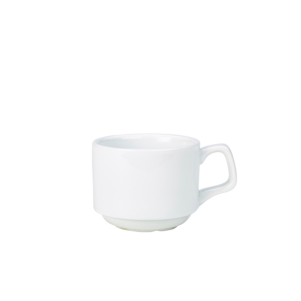 [BC-N322107] Genware Porcelain Stacking Cup 20cl/ 7oz (Pack of 6)