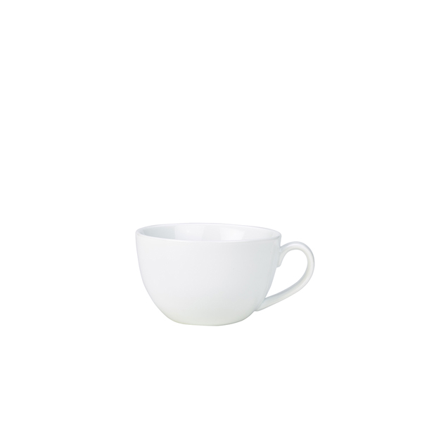 [BC-N322118] Genware Porcelain Bowl Shaped Cup 17.5cl/ 6oz (Pack of 6)