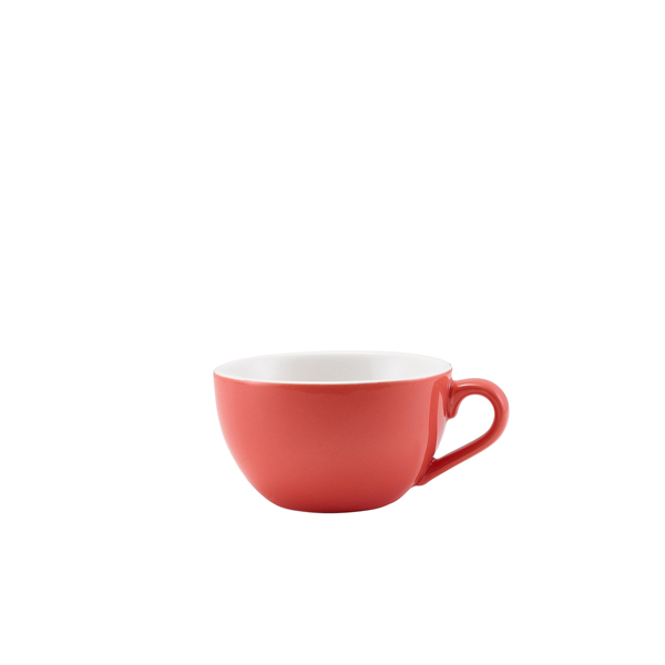 [BC-N322118CRL] GenWare Porcelain Coral Bowl Shaped Cup 17.5cl/ 6oz (Pack of 6)
