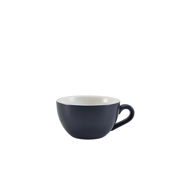 [BC-N322118MBL] GenWare Porcelain Matt Blue Bowl Shaped Cup 17.5cl/ 6oz (Pack of 6)
