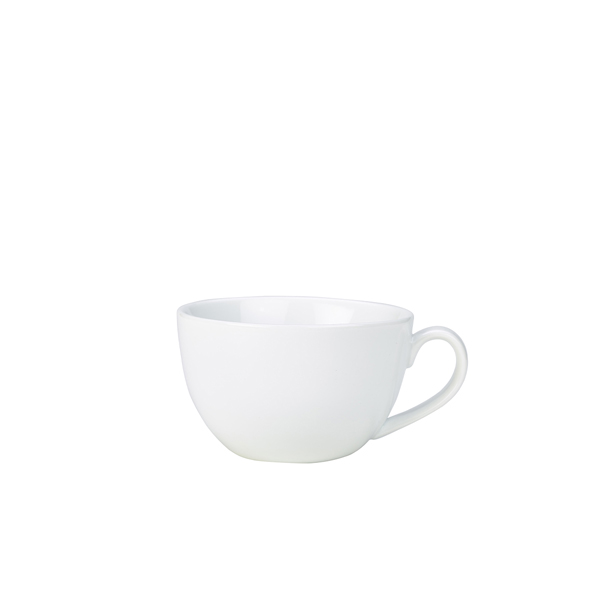 Genware Porcelain Bowl Shaped Cup 23cl/ 8oz (Pack of 6)