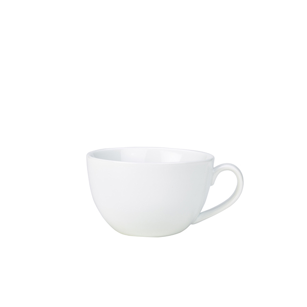 Genware Porcelain Bowl Shaped Cup 25cl/ 8.75oz (Pack of 6)