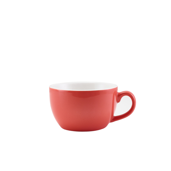 [BC-N322125CRL] GenWare Porcelain Coral Bowl Shaped Cup 25cl/ 8.75oz (Pack of 6)