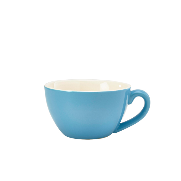 [BC-N322134BL] Genware Porcelain Blue Bowl Shaped Cup 34cl/ 12oz (Pack of 6)