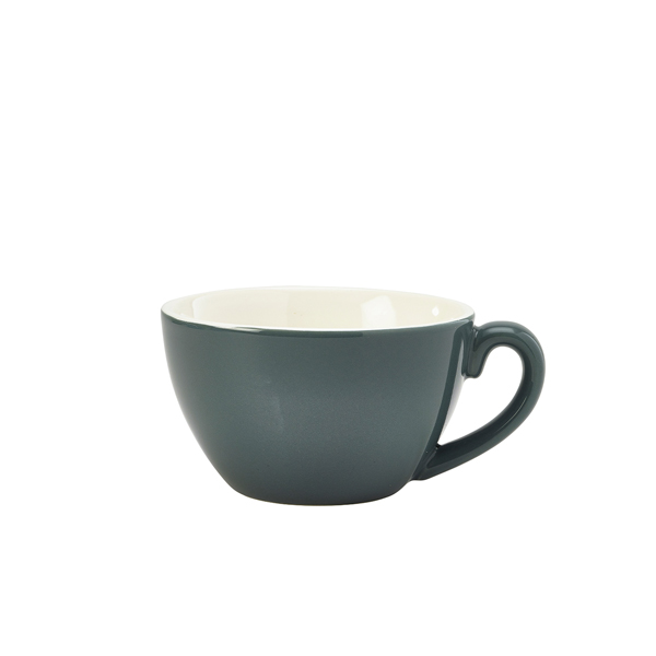 [BC-N322134G] Genware Porcelain Grey Bowl Shaped Cup 34cl/ 12oz (Pack of 6)