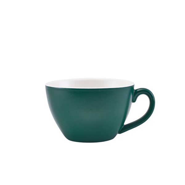 GenWare Porcelain Matt Teal Bowl Shaped Cup 34cl/ 12oz (Pack of 6)