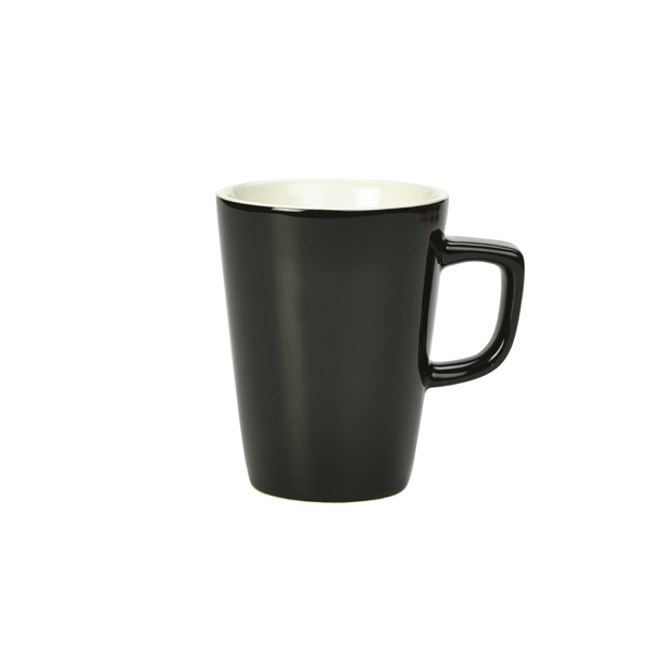 Genware Porcelain Black Latte Mug 34cl/ 12oz (Pack of 6)