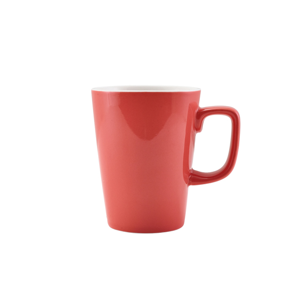 GenWare Porcelain Coral Latte Mug 34cl/ 12oz (Pack of 6)