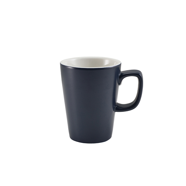GenWare Porcelain Matt Blue Latte Mug 34cl/ 12oz (Pack of 6)