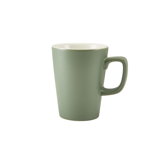GenWare Porcelain Matt Sage Latte Mug 34cl/ 12oz (Pack of 6)