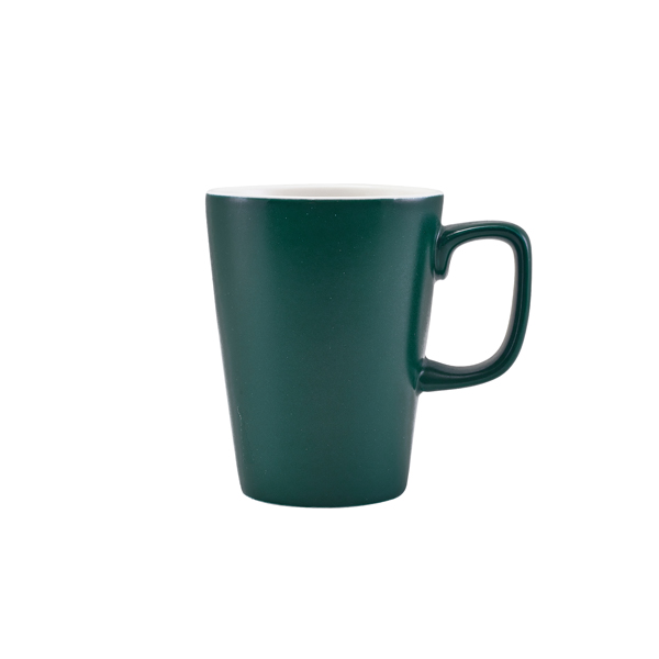 [BC-N322135MT] GenWare Porcelain Matt Teal Latte Mug 34cl/ 12oz (Pack of 6)