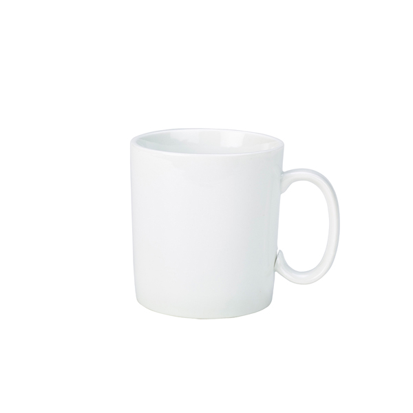 [BC-N322136] Genware Porcelain Straight Sided Mug 34cl/ 12oz (Pack of 6)