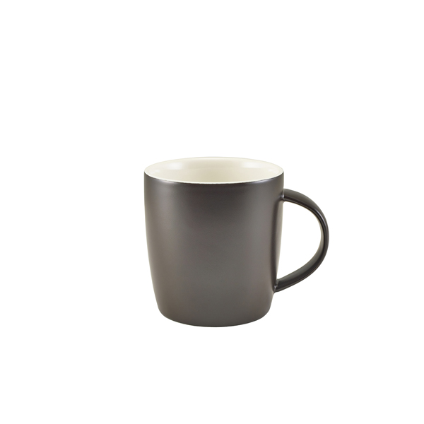 GenWare Porcelain Matt Black Cosy Mug 35cl/ 12.3oz (Pack of 6)
