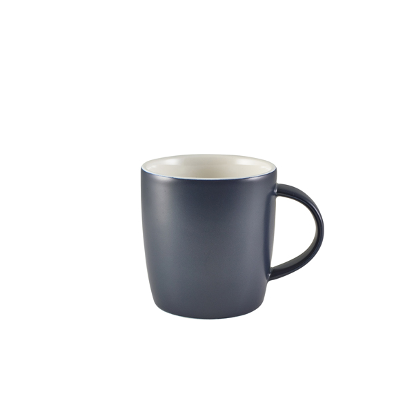GenWare Porcelain Matt Blue Cosy Mug 35cl/ 12.3oz (Pack of 6)