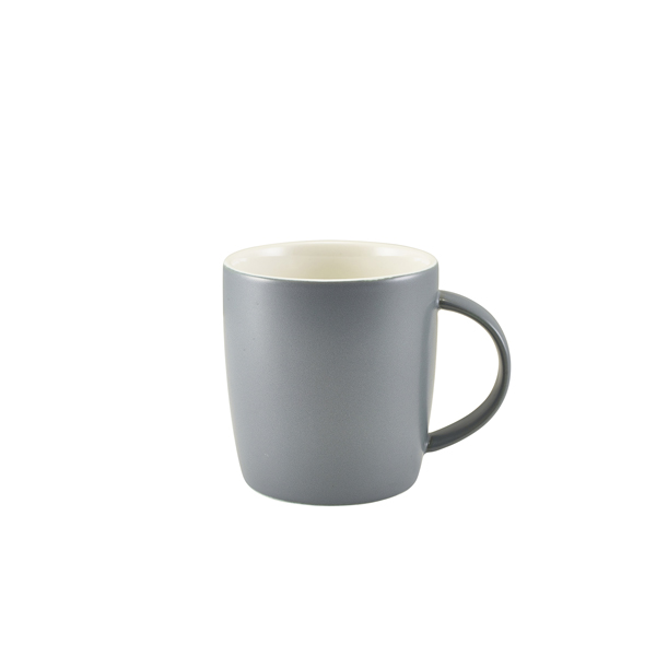 [BC-N322139MG] GenWare Porcelain Matt Grey Cosy Mug 35cl/ 12.3oz (Pack of 6)