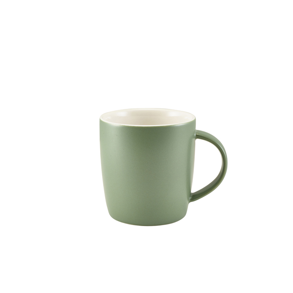 [BC-N322139MSG] GenWare Porcelain Matt Sage Cosy Mug 35cl/ 12.3oz (Pack of 6)