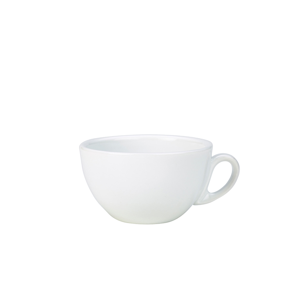 [BC-N328128] Genware Porcelain Italian Style Bowl Shaped Cup 28cl/ 10oz (Pack of 6)