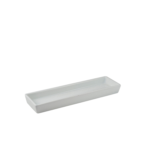 Genware Porcelain Rectangular Dish Holder 28 x 8cm/ 11 x 3.25" (Pack of 6)