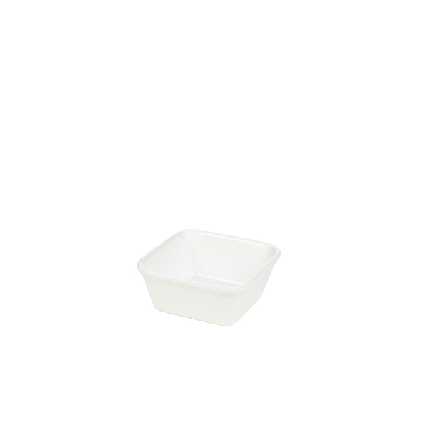 Genware Porcelain Square Pie Dish 12cm/ 4.75" (Pack of 6)
