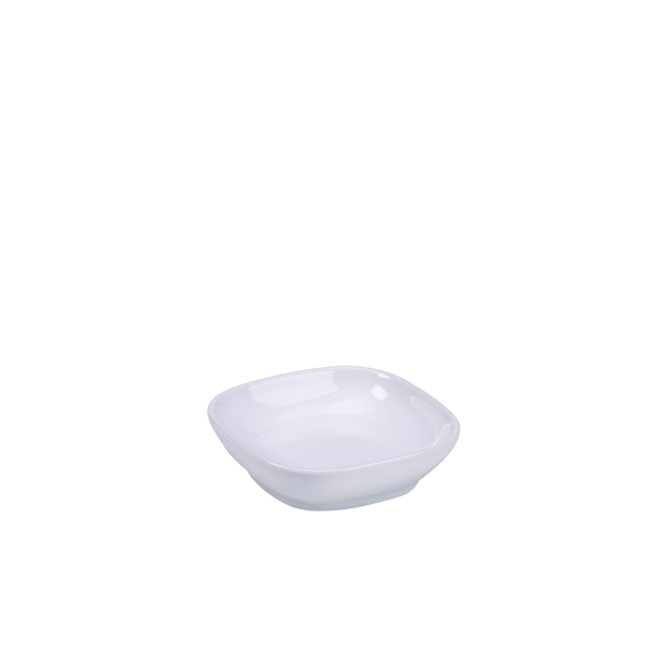 [BC-N355507] Genware Porcelain Ellipse Dish 6.9cm/ 2.75" (Pack of 24)