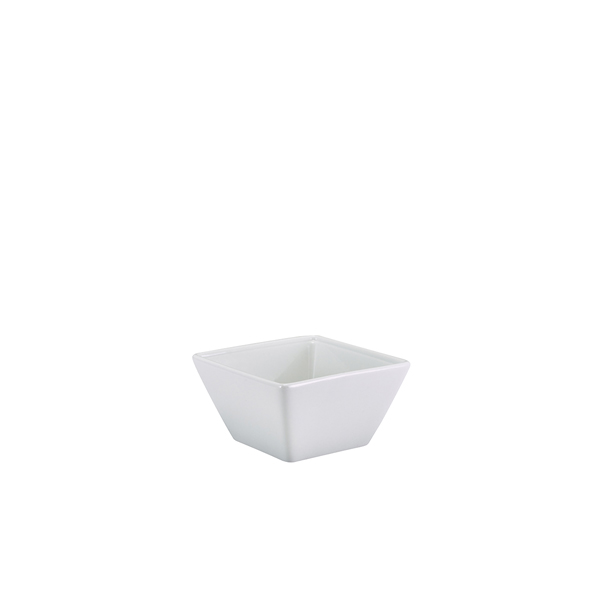 [BC-N357011] GenWare Porcelain Square Bowl 10.5cm/ 4" (Pack of 6)