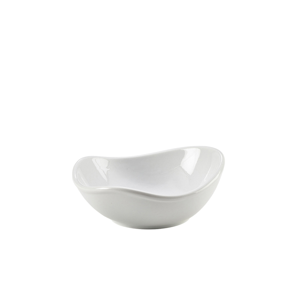 [BC-N361115] Genware Porcelain Organic Triangular Bowl 15cm/ 6" (Pack of 6)