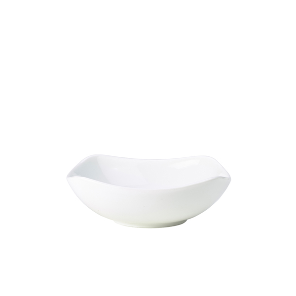 [BC-N364417] Genware Porcelain Rounded Square Bowl 17cm/ 6.5" (Pack of 6)