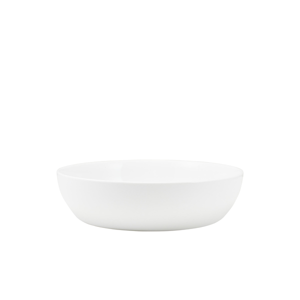 GenWare Porcelain Flat Curved Bowl 23cm/ 9" (Pack of 4)