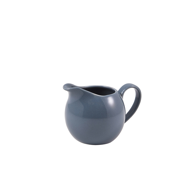 Genware Porcelain Grey Jug 14cl/ 5oz (Pack of 6)
