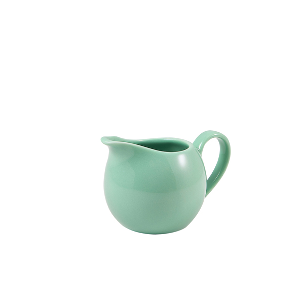 [BC-N373114GR] Genware Porcelain Green Jug 14cl/ 5oz (Pack of 6)