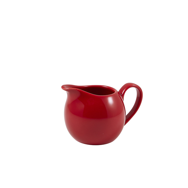 [BC-N373114R] Genware Porcelain Red Jug 14cl/ 5oz (Pack of 6)