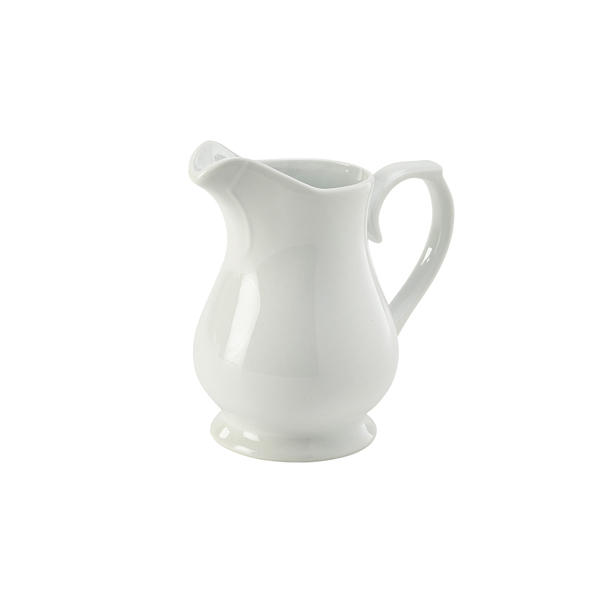 Genware Porcelain Traditional Serving Jug 14cl/ 5oz (Pack of 6)