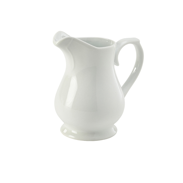 [BC-N376956] Genware Porcelain Traditional Serving Jug 56cl/ 20oz (Pack of 6)