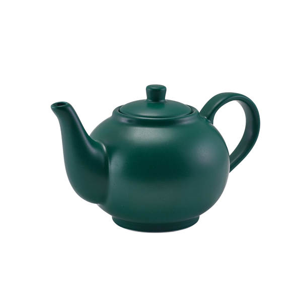 GenWare Porcelain Matt Teal Teapot 45cl/ 15.75oz (Pack of 6)