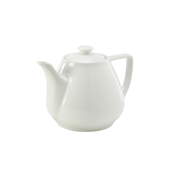 [BC-N394992] Genware Porcelain Contemporary Teapot 92cl/ 32oz (Pack of 6)