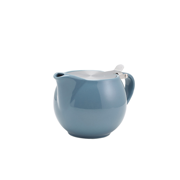 [BC-N395950G] GenWare Porcelain Grey Teapot with St/ St Lid & Infuser 50cl/ 17.6oz (Pack of 6)