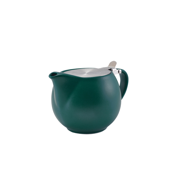 GenWare Porcelain Matt Teal Teapot with St/ St Lid & Infuser 50cl/ 17.6oz (Pack of 6)