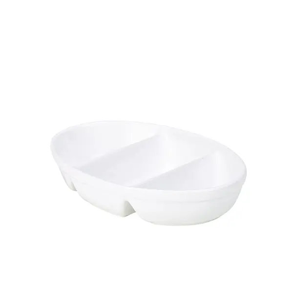 [BC-N3DV2-W] GenWare 3 Divided Vegetable Dish 28cm/ 11 (Pack of 4)