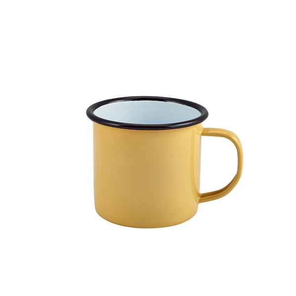 Enamel Mug Yellow 36cl/ 12.5oz (Pack of 12)