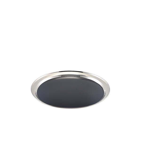 [BC-N52039NS] Non Slip Stainless Steel Round Tray 12"