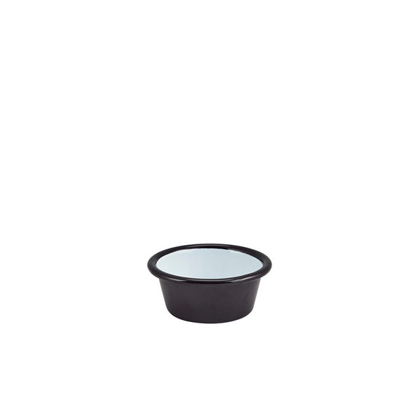 Enamel Ramekin Black 8cm Dia 90ml/ 3.2oz (Pack of 12)