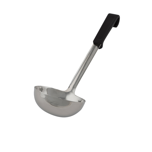 Genware Plastic Handle Soup Ladle Black